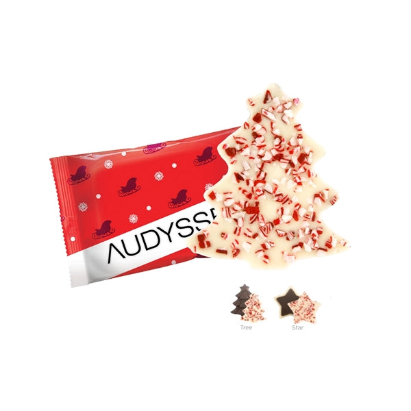 Peppermint Bark Individually Wrapped Shapes