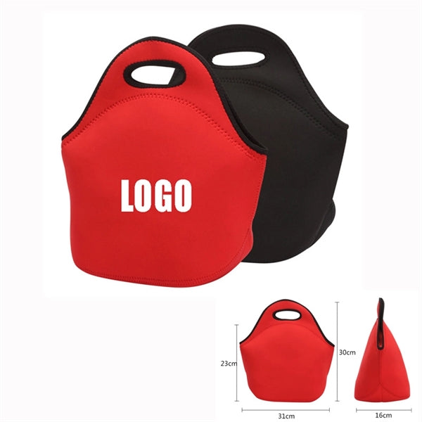 Zippered Neoprene Lunch Tote Bag