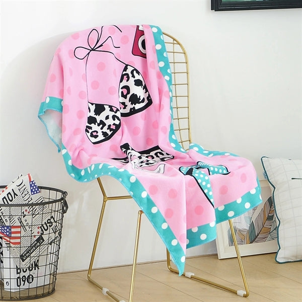 Full Color Printed Microfiber Beach Towel