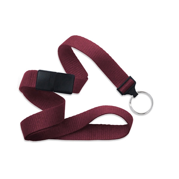 5/8" Flat Blank Lanyard with Breakaway (Split Ring)