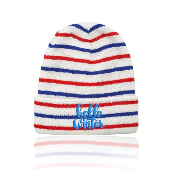 Caribou Striped Knitted Beanies