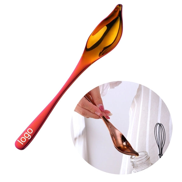 304 Stainless Steel Colored Tipped Oil Spoon