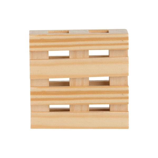 3" Square Mini Pallet Wood Coaster