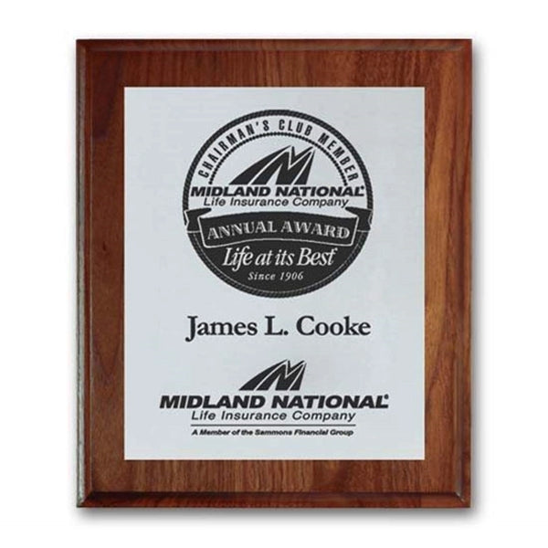 Screenprint Aluminum - Walnut/Cove Edge