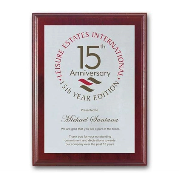 Screenprint Aluminum - Mahogany