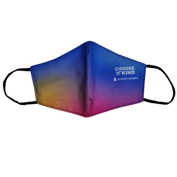 2-Layer Cotton Face Mask w/ Full Color Imprint & Bottom Hold