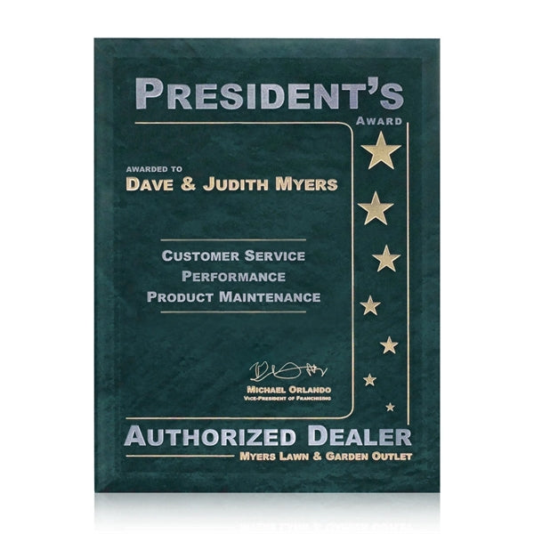 Dunsmore Plaque - Green