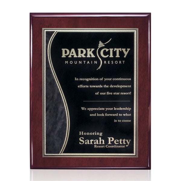 Oakleigh/Nobleton Plaque - Rosewood Finish