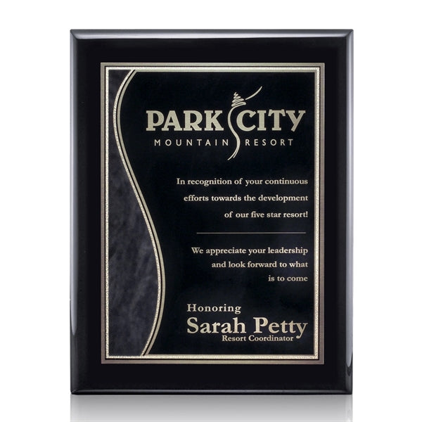 Oakleigh/Nobleton Plaque - Black Finish