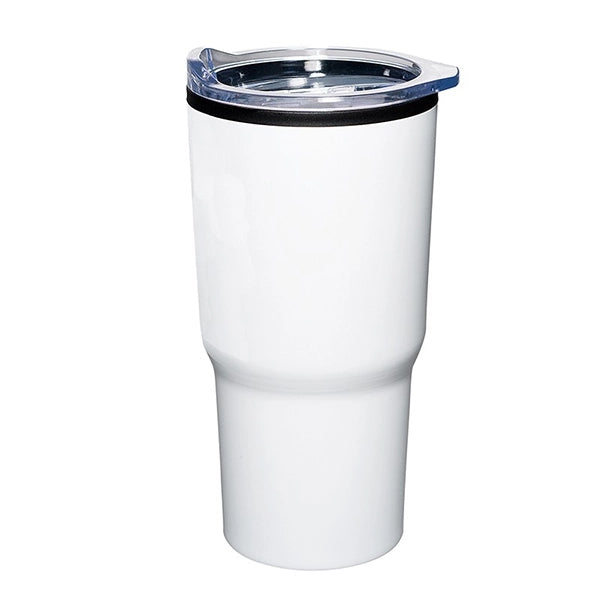 Insulated double-walled tumbler.