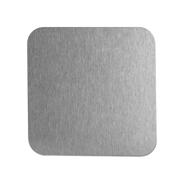 Steel 6 Piece Square Coaster Set w/ Stand & Custom Imprint