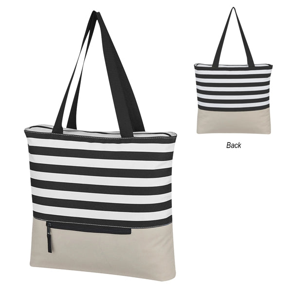 Big Striped Tote Bag
