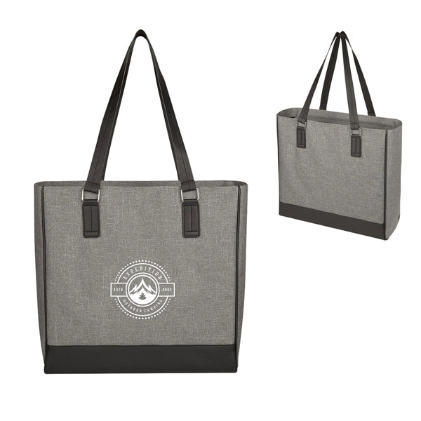 Regular Poly-Heathered Tote Bag