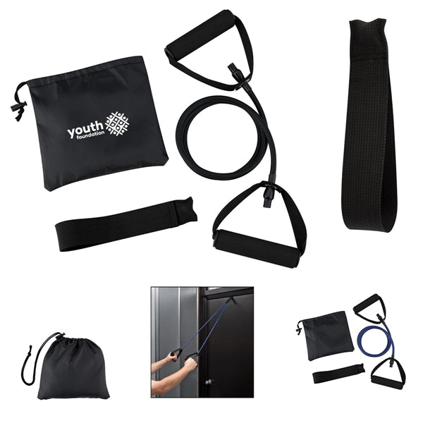 Yoga Fitness Bands in Nylon Pouch