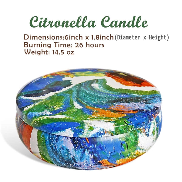 Aromatherap 14oz Canned Candle Green Candle
