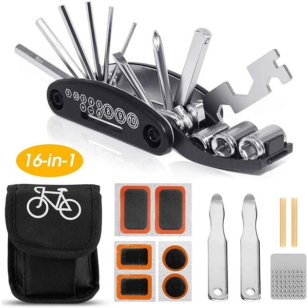 16 in 1 Bicycle Repair Kit Fire Repair Tool Combination