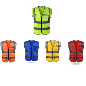 High Visibility Safety Vest, Large,Neon Yellow