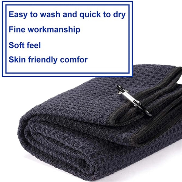 Golf Microfiber Fabric Waffle Pattern Towels