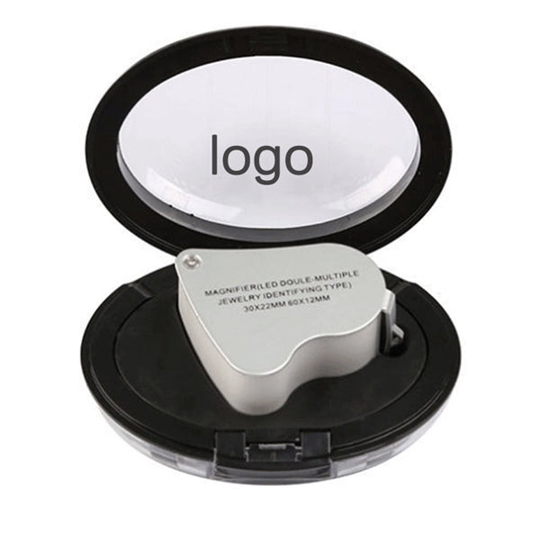 30X&60X Illuminated Jewelers Loupe Foldable