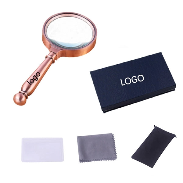 5X Handheld Magnifier with Metal Handle