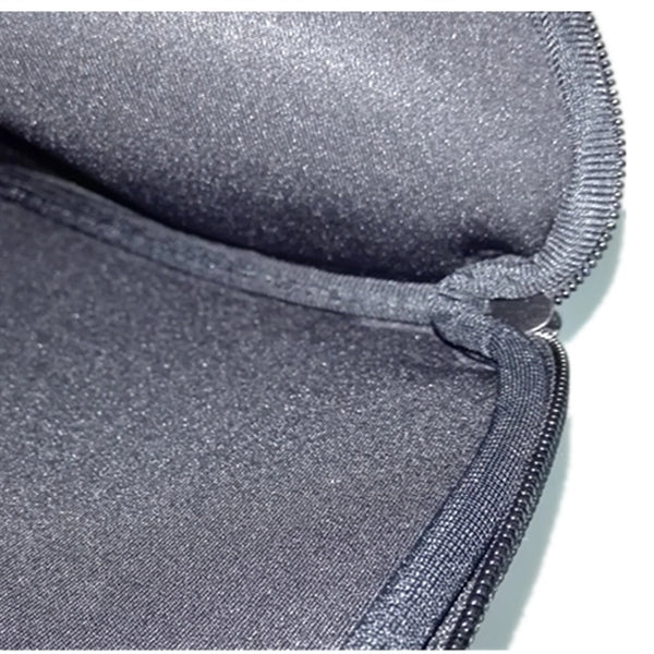 Grid Fabric Laptop Sleeve w/ Double Zipper & Soft Interior