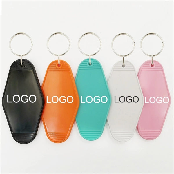 Plastic Motel tag Hotel Keychain