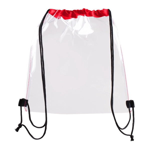 Vinyl Clear Waterproof Stadium Drawstring Gym&Sport Backpack