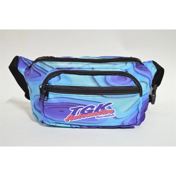 4 Zipper Fanny Pack w/ Full Wrap (12.8" x 5" x 2")