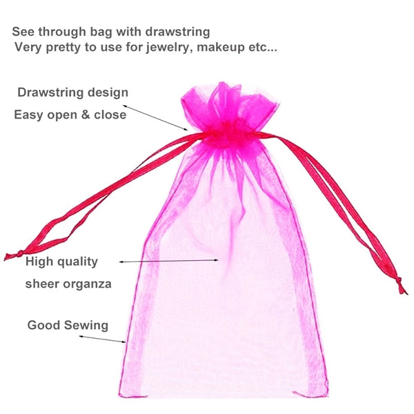 Drawstring bag Organza Jewelry Pouches