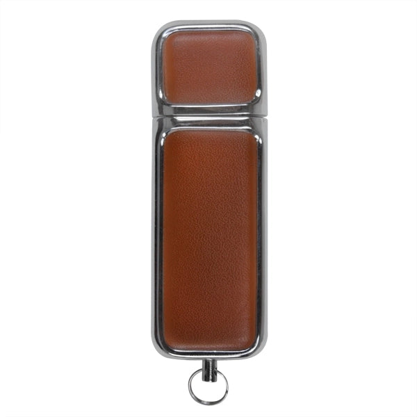 Flat Leather USB Flash Drive