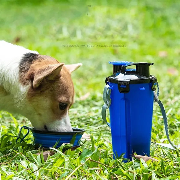 Dog Travel Dispenser Bottles With Bowl