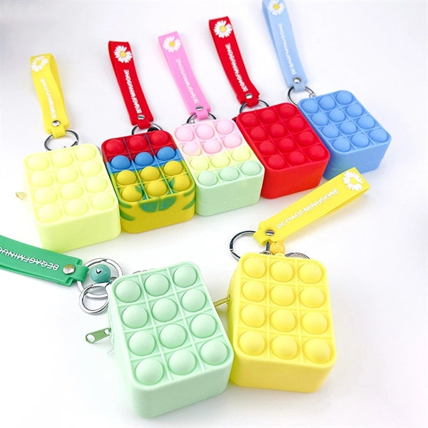 bubble keychain bag