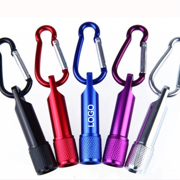 Mini Led Flashlight Keychain With Carabiner