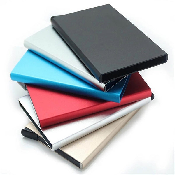 Aluminum RFID Cardholder 0.4 Inch Slim Minimalist Wallet