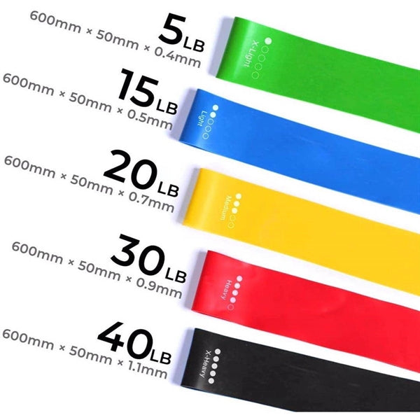 5pcs/set Resistance Loop Bands