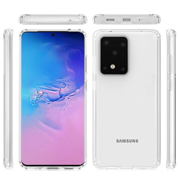 Samsung S20 Ultra Clear Hard Shell Case with TPU Bumpers