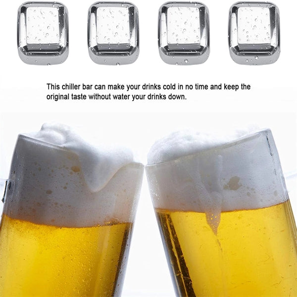 Stainless Steel Metal Ice Cubes
