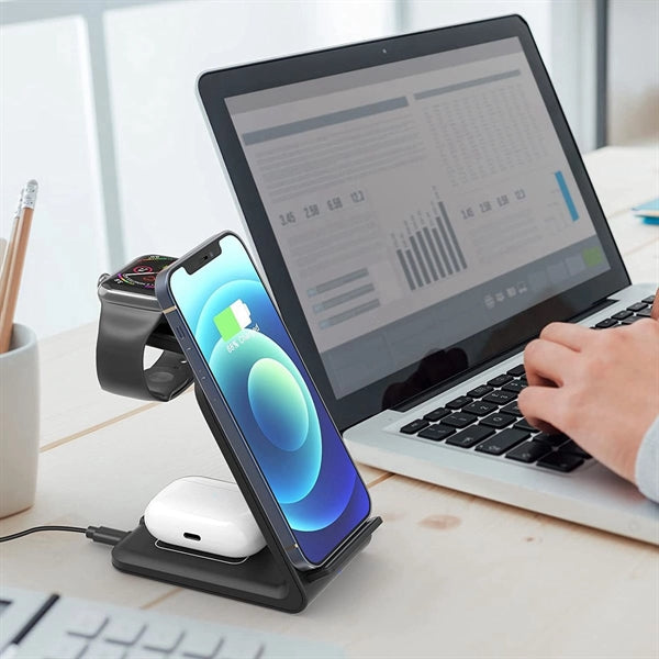 3-in-1 Wireless Charger Dock Station