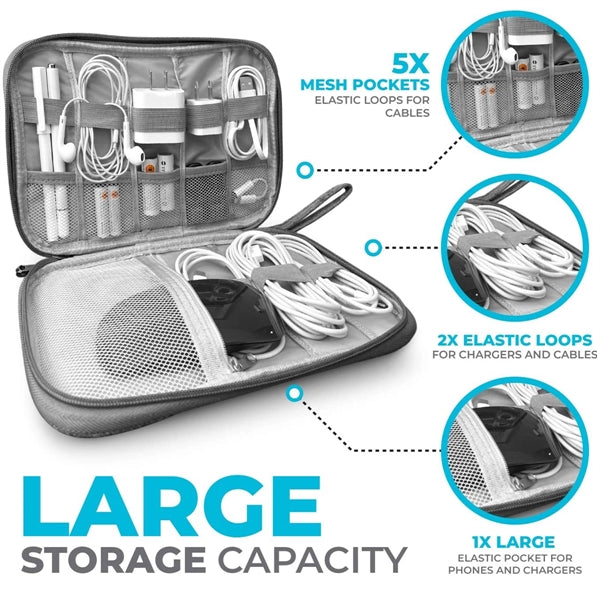 Electronic Cable Organizer Bag