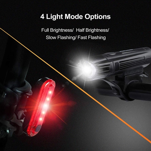Rechargeable Bicycle Front Back Lights