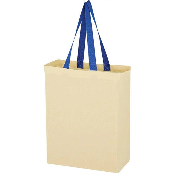 Natural Cotton Canvas Grocery Tote Bag