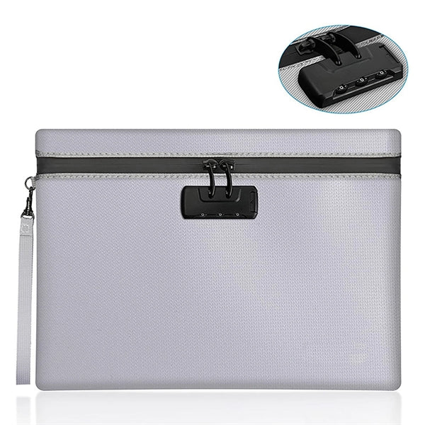 Custom Waterproof and Fireproof Document Bag with Combinatio