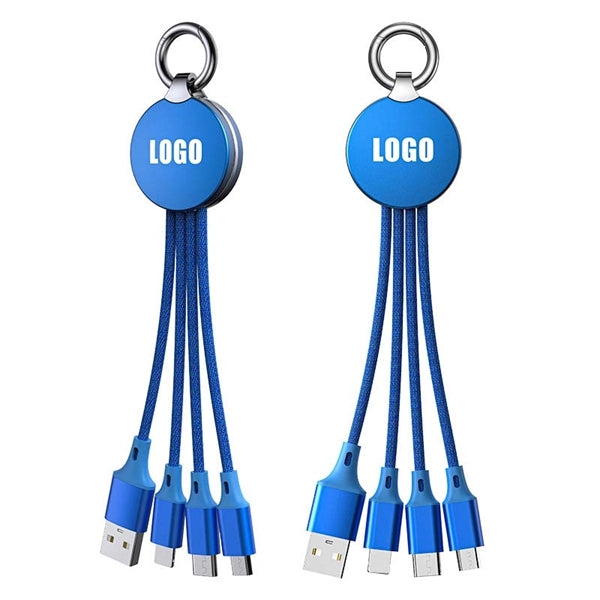Retractable Charging Cable Keychain