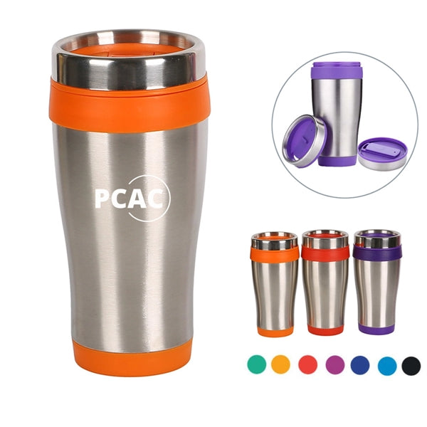 Insulated Stainless Steel Travel Mug/ 16 oz