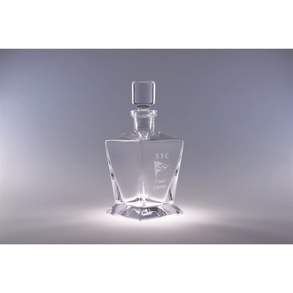 26 oz. Duke Hand-Blown Crystal Decanter - 750ml