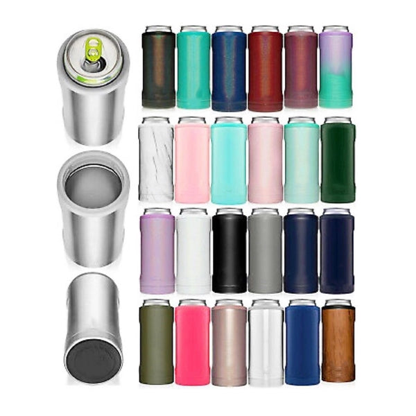 Double-walled Stainless Steel Cooler for 12 Oz Slim Cans