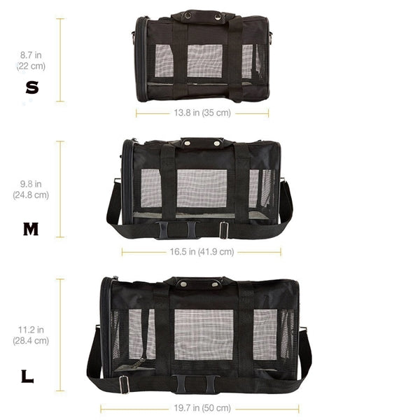 Basics Soft-Sided Mesh Pet Travel Carrier