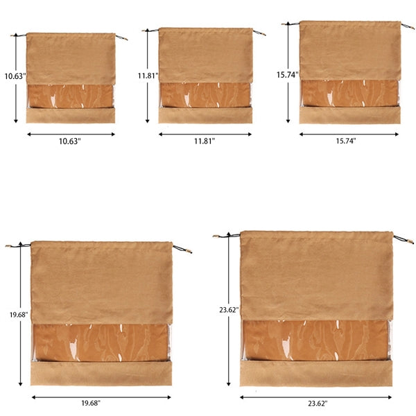Drawstring Bags With Clear View Window