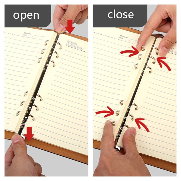 A5 6-Ring Loose Leaf Binder Journal