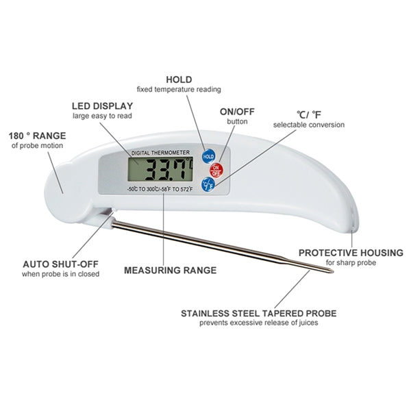 Instant Read Digital Thermometer